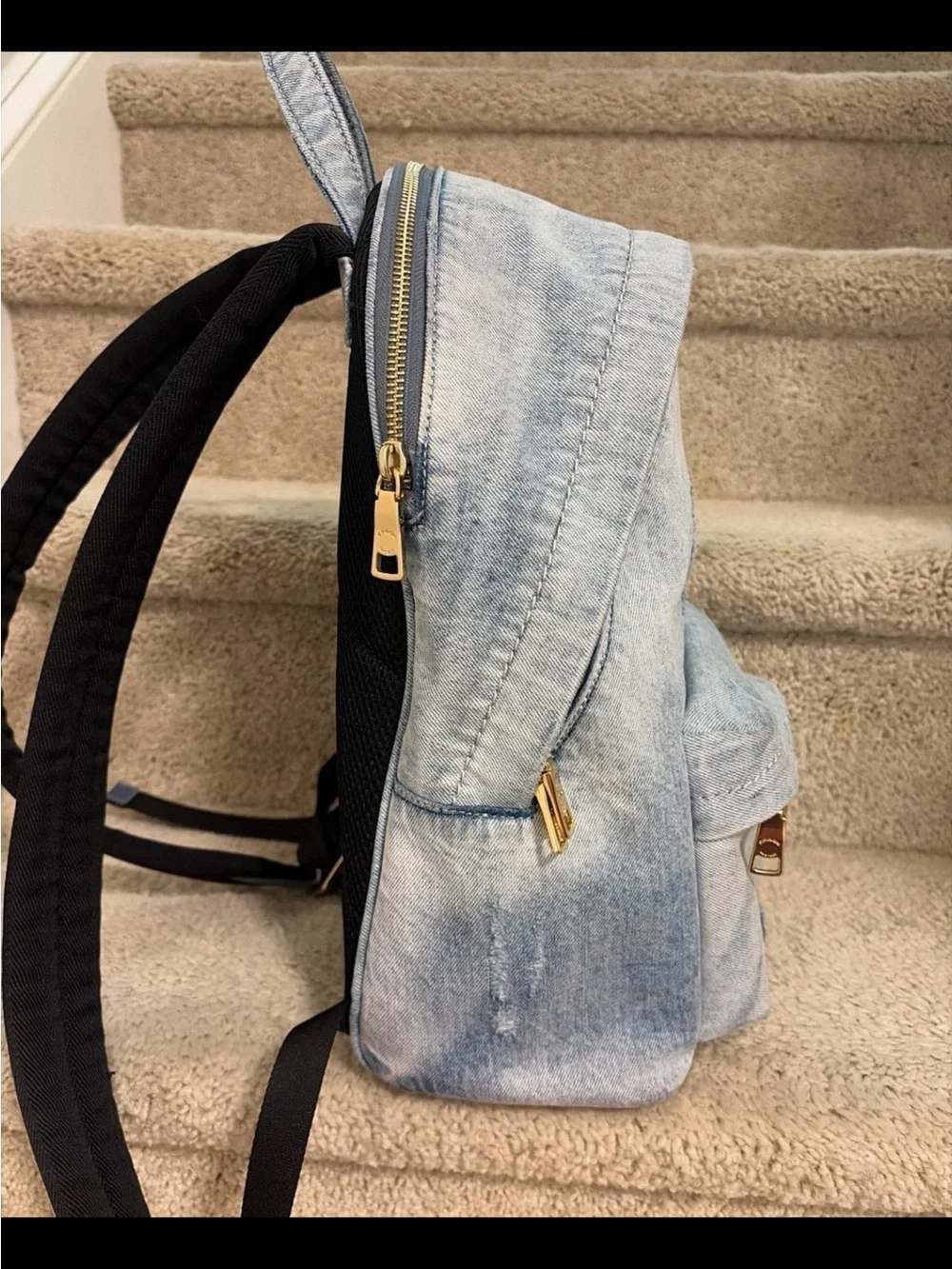 Coach Taylor Small Backpack in Loved Denim Blue